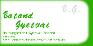 botond gyetvai business card